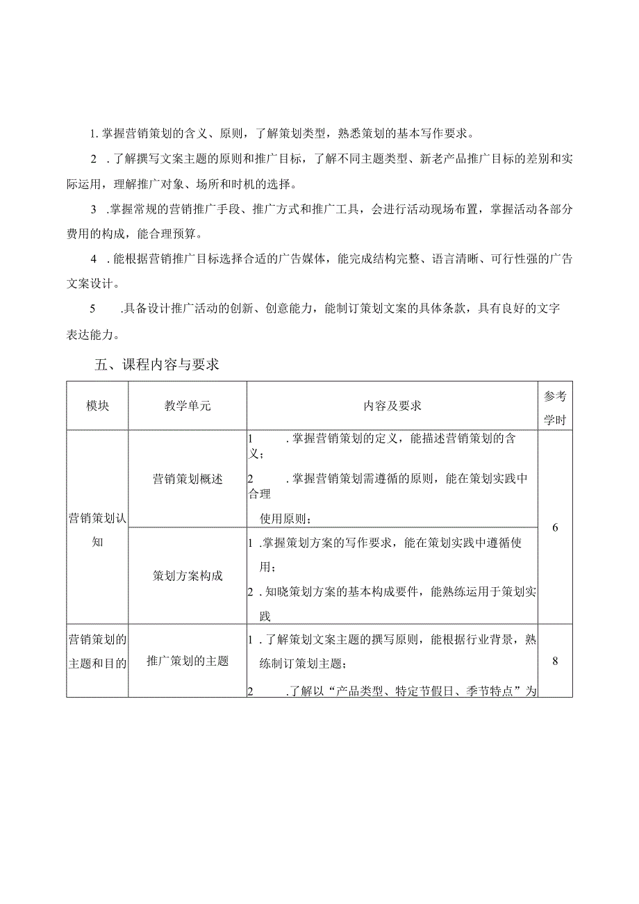 《营销策划》课程标准.docx_第2页