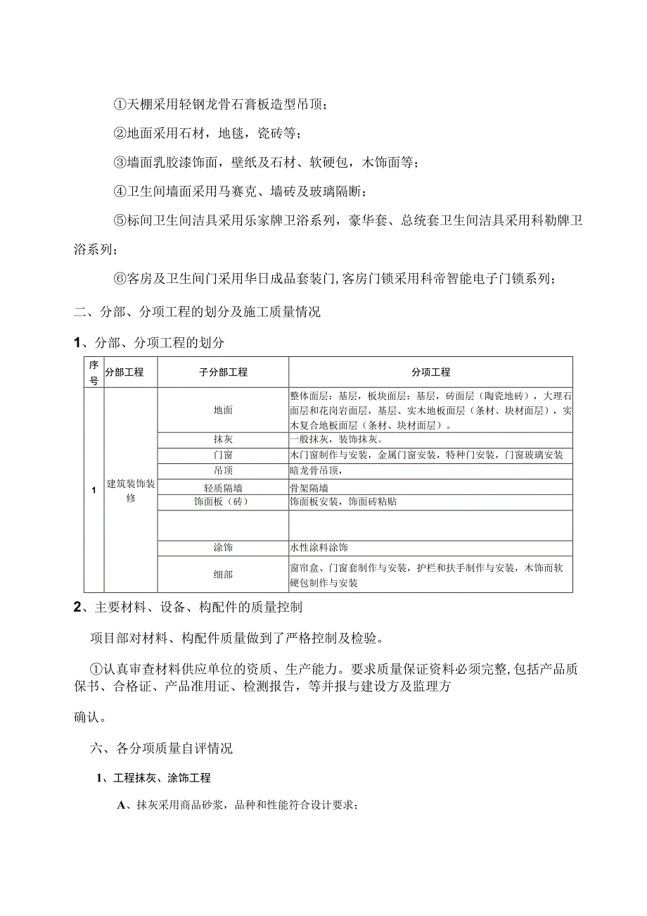 装饰工程自检报告-.docx_第2页