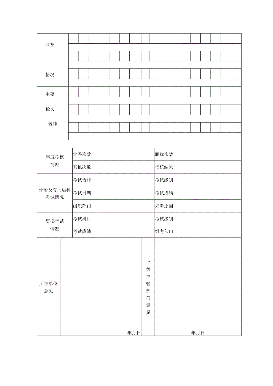 附件3高级专业技术职务（资格）申报信息表（定向高级）.docx_第3页