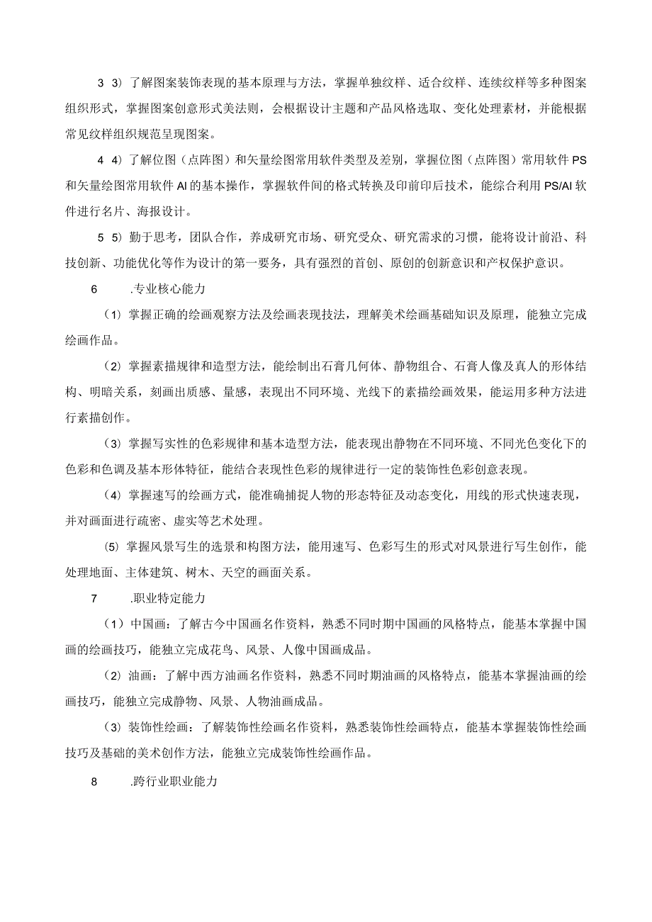 绘画专业指导性人才培养方案.docx_第3页