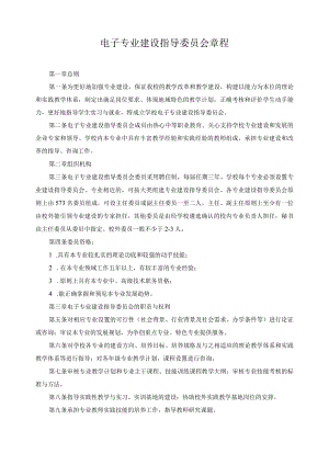 电子专业建设指导委员会章程.docx