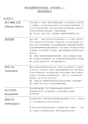 教育戏剧通用初阶参考资料.docx