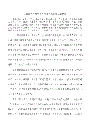 优化营商环境助推高质量发展典型经验做法.docx