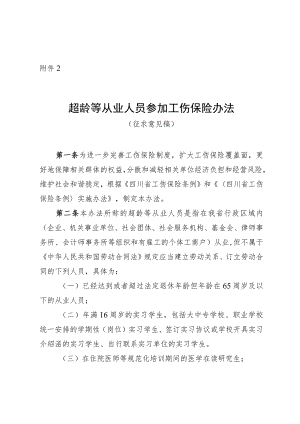 《超龄等从业人员参加工伤保险办法（征.docx