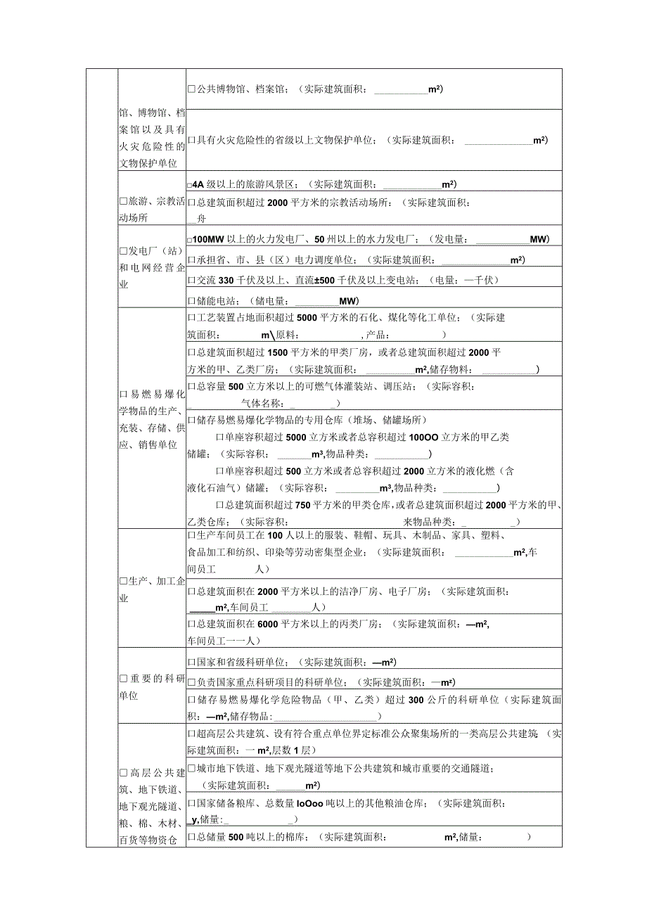 西安市消防安全重点单位申报表.docx_第2页