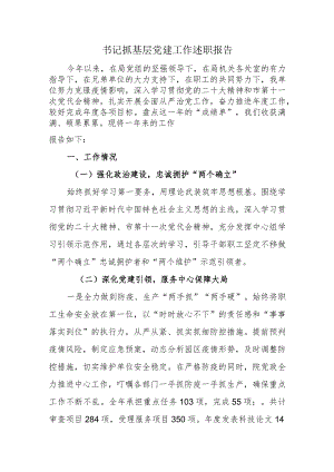 书记抓基层党建工作述职报告.docx