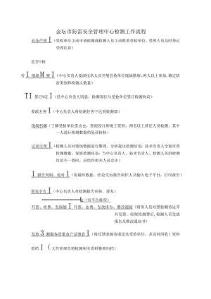 金坛市防雷安全管理中心检测工作流程.docx