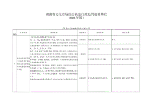 湖南省文化市场综合执法行政处罚裁量基准2023年版.docx