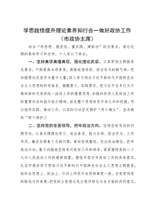 市政协主席在主题教育学习研讨会上的发言.docx