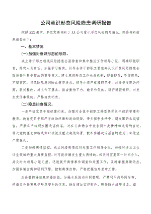 公司意识形态风险隐患调研报告.docx