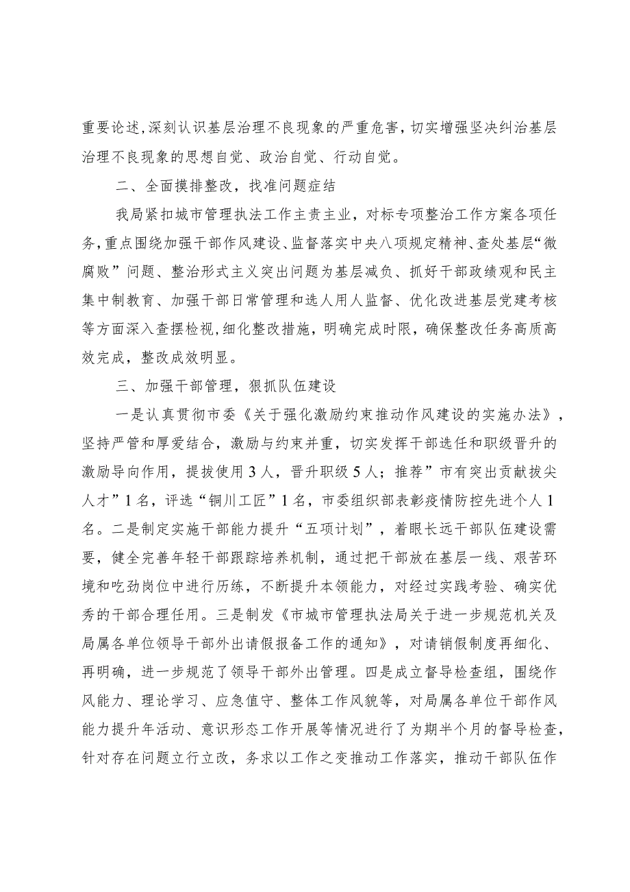 关于基层治理不良现象专项整治情况报告（6篇）.docx_第2页