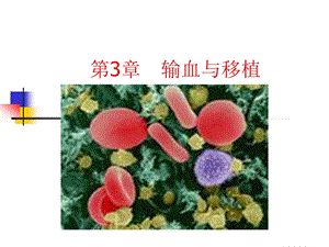 第3章输血与移植高职高专外科学第二版课件.ppt