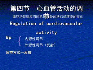 第4章第4节心血管活动的调节名师编辑PPT课件.ppt