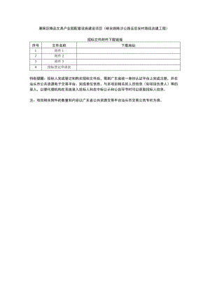 潮南区精品文具产业园配套设施建设项目峡安路陈沙公路至后安村路段改建工程.docx