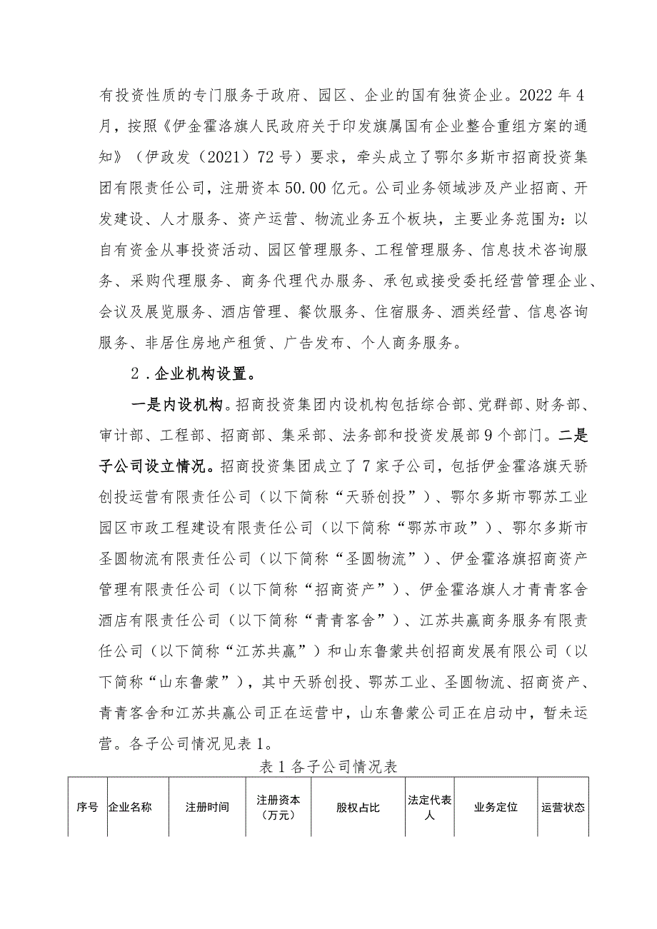 鄂尔多斯市招商投资集团有限责任公司财政预算资金绩效评价报告.docx_第3页