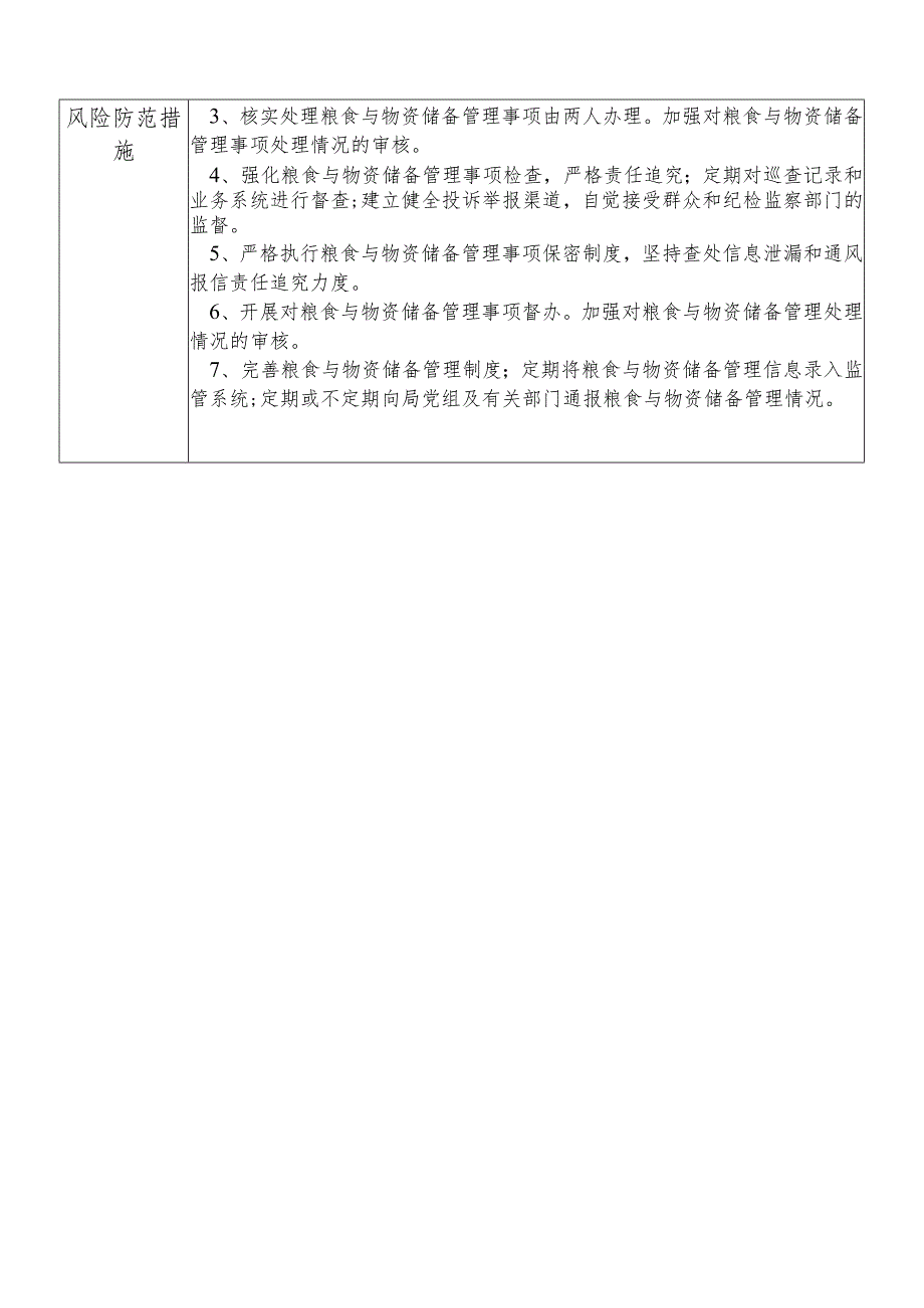 某县发展和改革部门粮食与物资储备管理股股长个人岗位廉政风险点排查登记表.docx_第2页