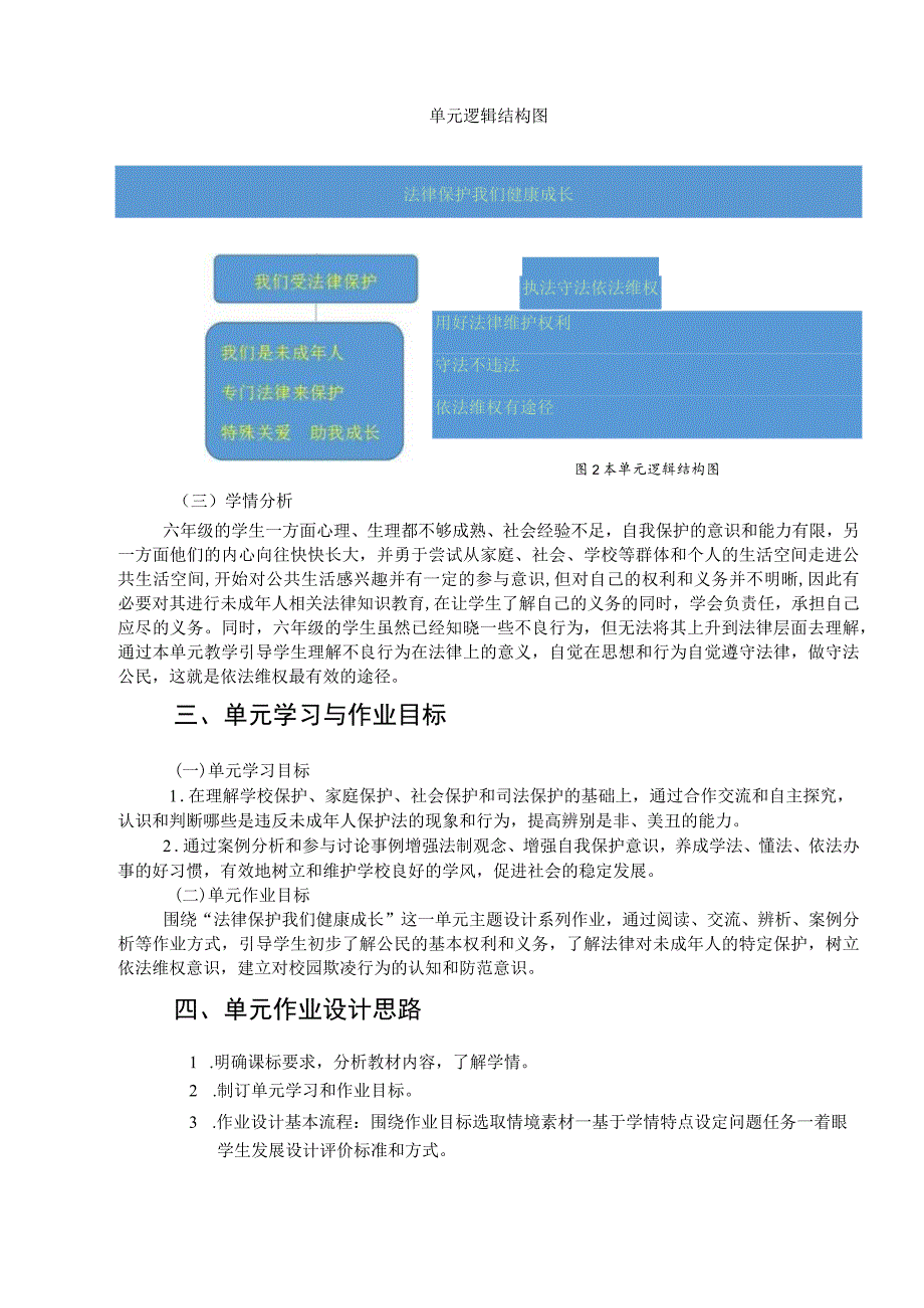 人教版六年级道德与法治上册第四单元作业设计 《法律保护我们健康成长》.docx_第3页