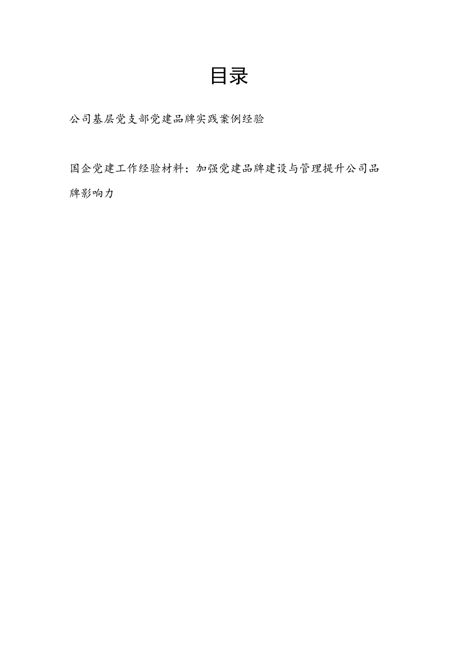 2023国企公司基层党支部党建品牌实践案例经验.docx_第1页