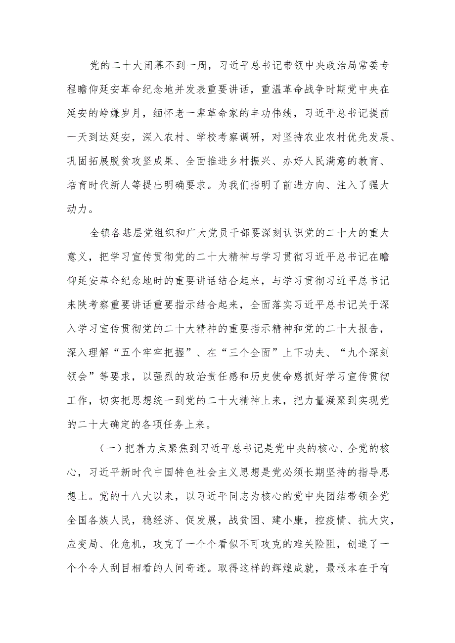 乡镇党员干部贯彻落实学习党的二十大报告精神宣讲稿提纲3篇.docx_第3页