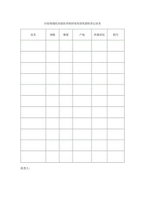 妇幼保健院高值医用耗材使用前质量检查记录表.docx