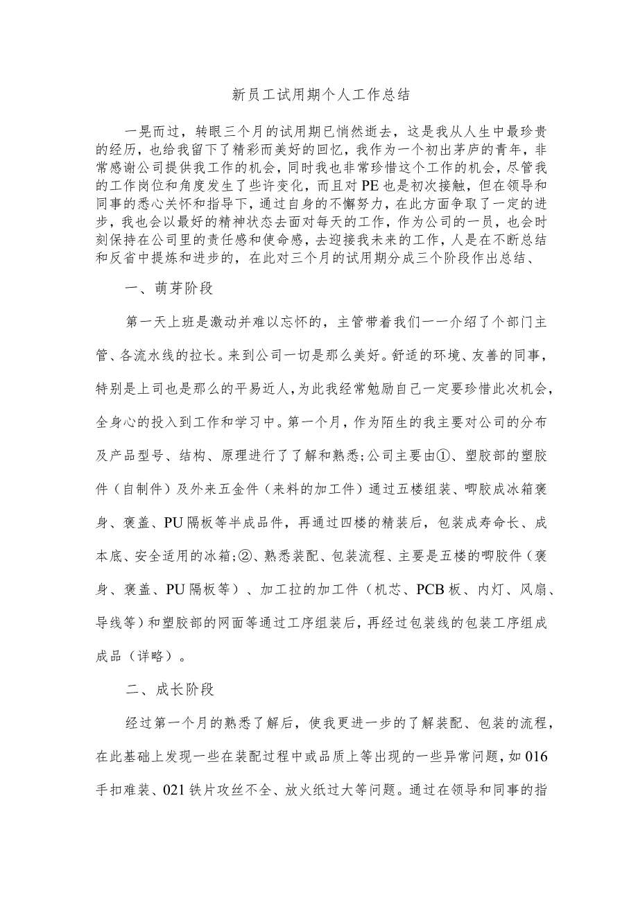 销售员新员工试用期个人工作总结.docx_第1页