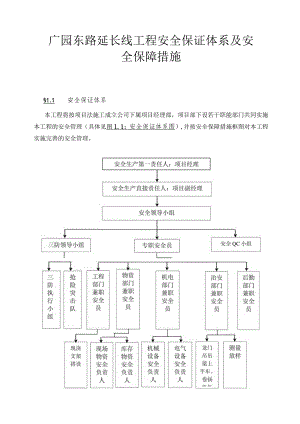 广园东路延长线工程安全保证体系及安全保障措施.docx