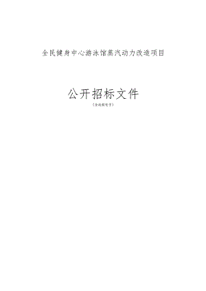 全民游泳馆蒸汽动力改造项目招标文件.docx