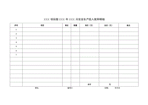 安全生产投入明细.docx