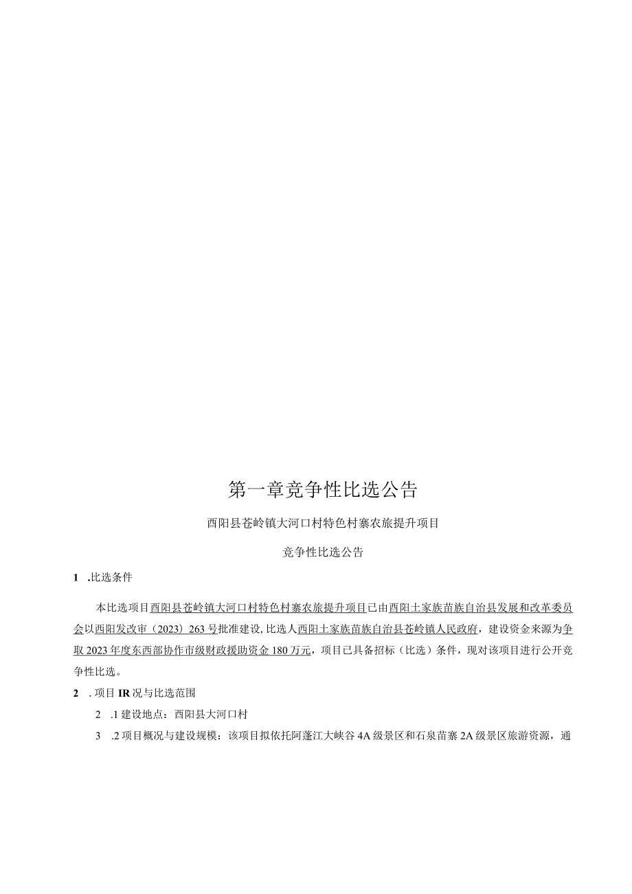 特色村寨农旅提升项目招标文件.docx_第2页