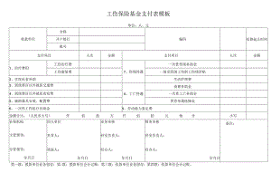 工伤保险基金支付表模板.docx