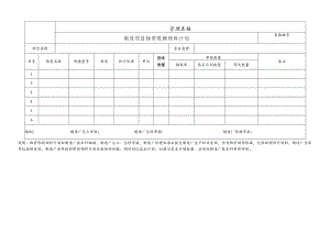 制造项目物资限额领料计划.docx