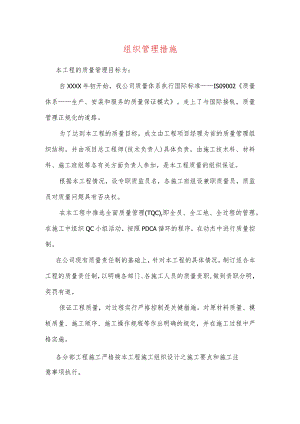 组织管理措施.docx