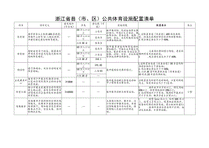 浙江省县（市、区）公共体育设施配置清单.docx