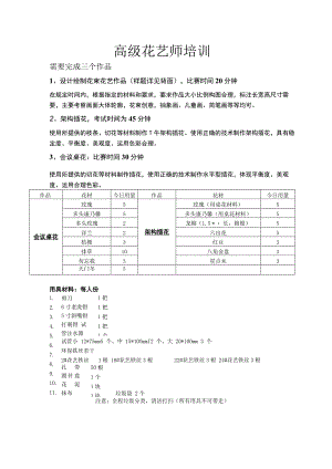 高级花艺师培训详解.docx