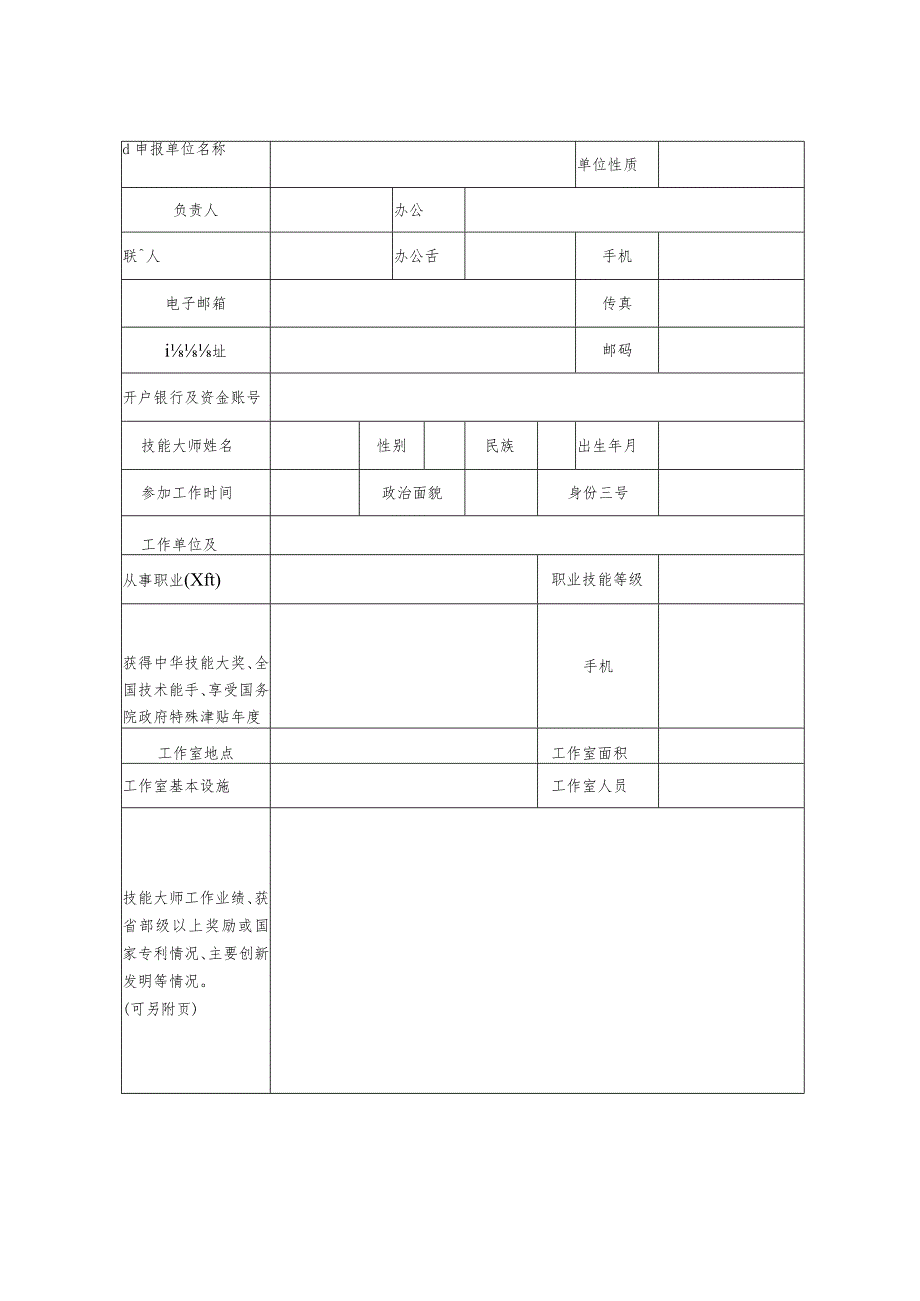 国家级技能大师工作室建设项目申报表.docx_第2页