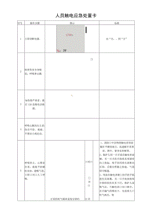 人员触电应急处置卡.docx