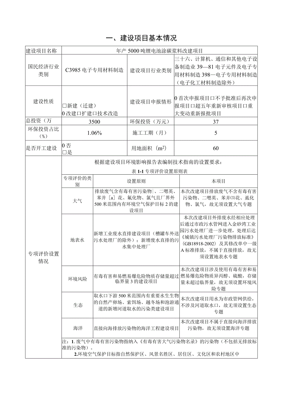 年产5000吨锂电池涂碳浆料改建项目环境影响报告.docx_第2页