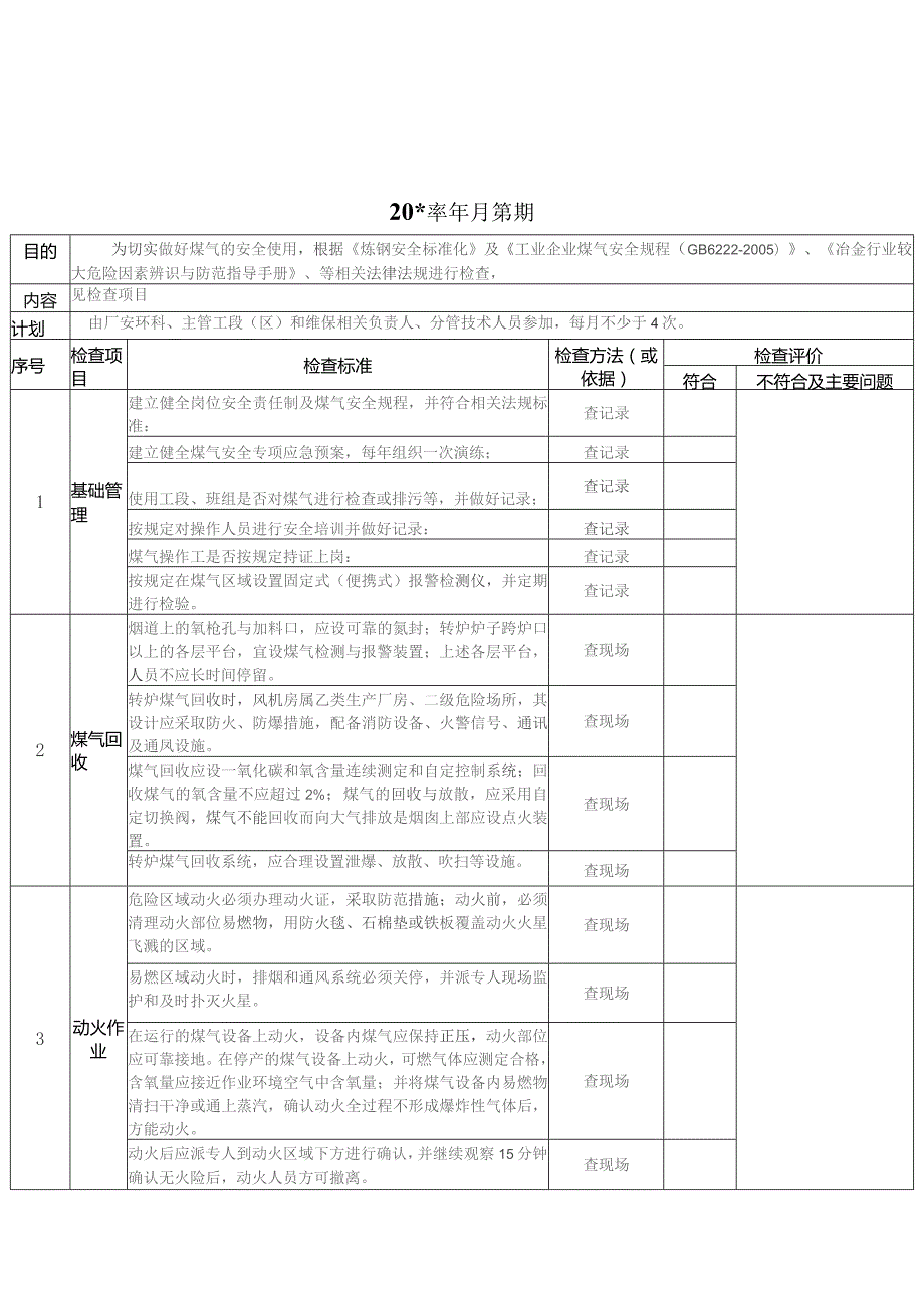 钢轧厂专项检查表（炼钢）.docx_第3页