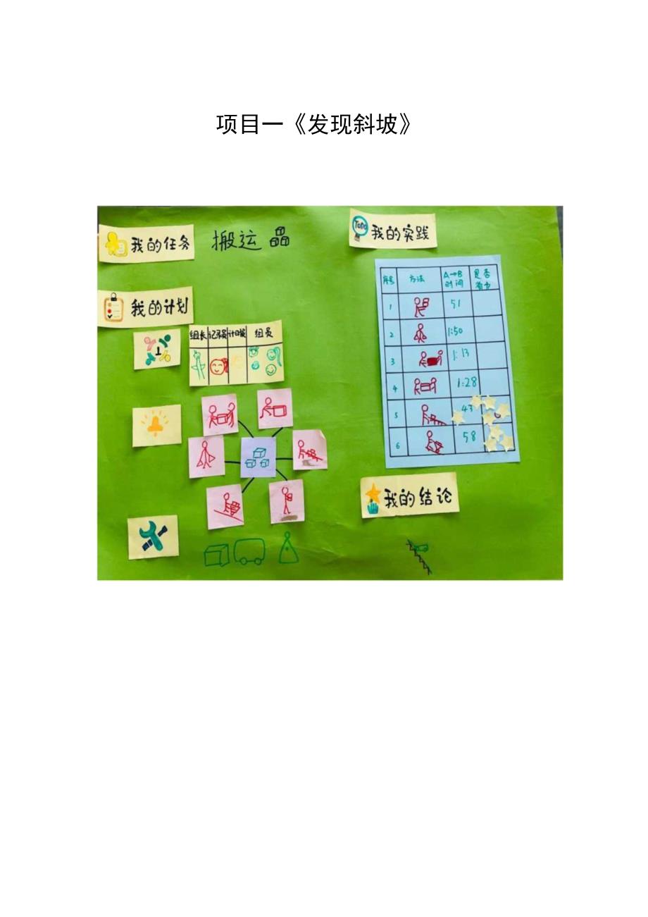 幼儿园优质公开课：中班科学活动《寻找斜坡》活动记录单（幼儿成果记录）.docx_第1页