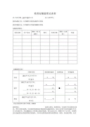 疫苗运输监测记录表.docx