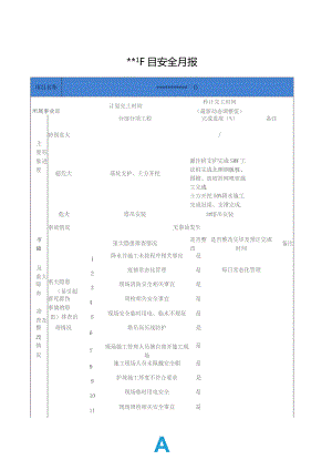 项目安全月报.docx