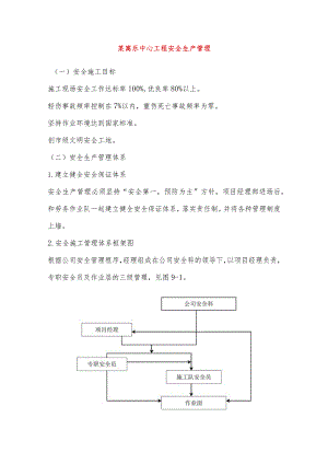 某寓乐中心工程安全生产管理.docx