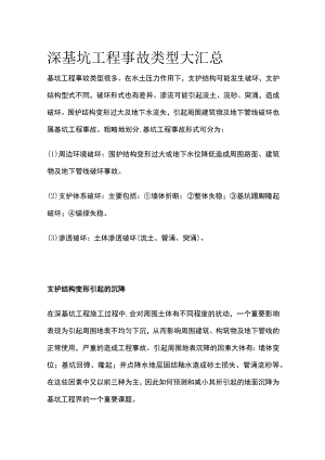 深基坑工程事故类型汇总.docx