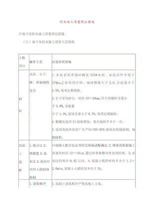 防水施工质量保证措施.docx