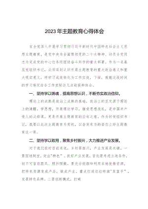 13篇基层党组织书记2023年主题教育心得体会.docx