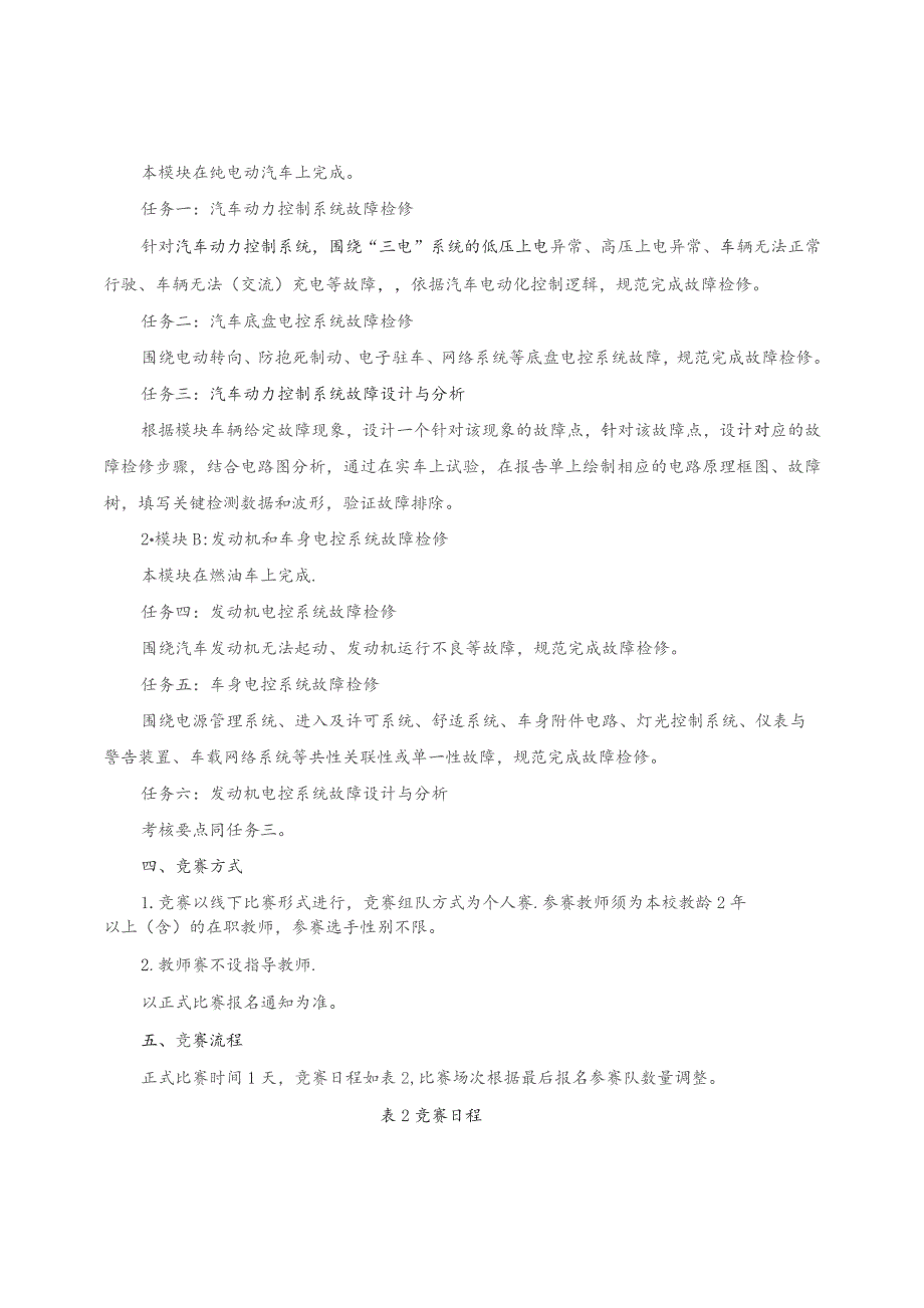 第十六届山东省职业院校技能大赛高职组“汽车故障检修”赛项规程.docx_第3页