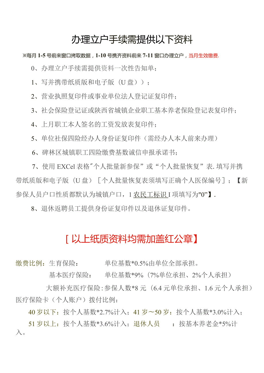 办理立户手续需提供以下资料.docx_第1页