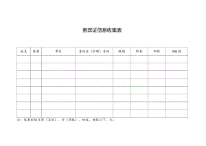 贵宾证信息收集表.docx