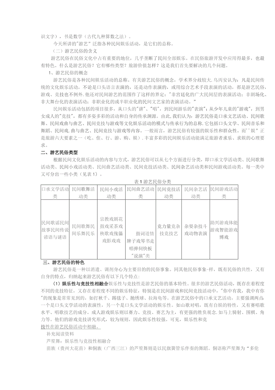 《民俗旅游学》教案——第十章 游艺民俗与旅游.docx_第2页