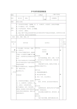 《乒乓球专修》授课教案.docx